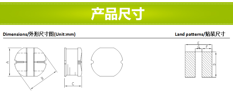 电感尺寸