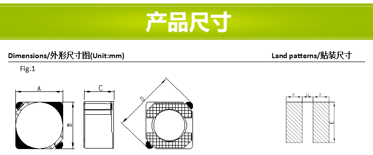 电感尺寸