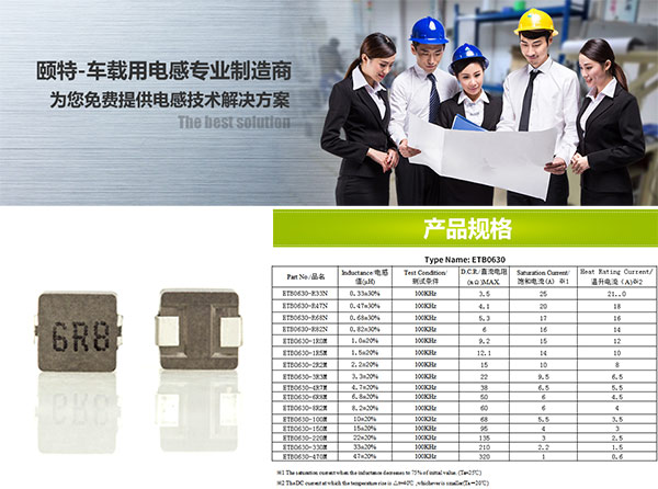 0630一体成型贴片电感和规格