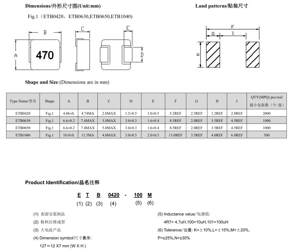 一体成型贴片电感厂家